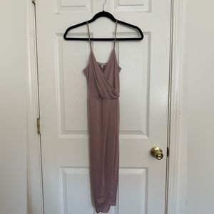 Faux Wrap Mauve Charlotte Russe Dress